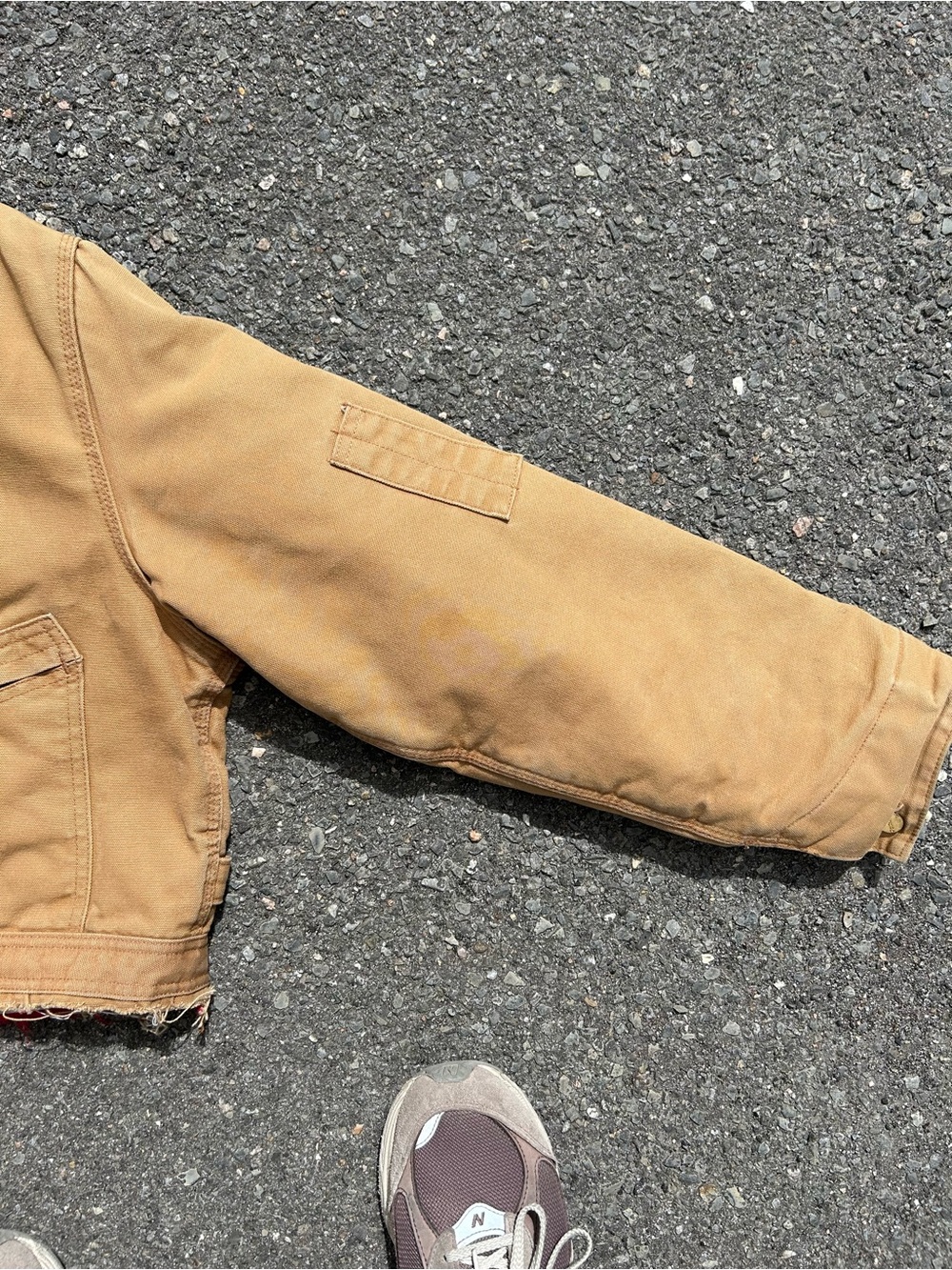 Carhartt Men's Brown Corduroy Collar Tan Work Jacket - Picture 4 of 7